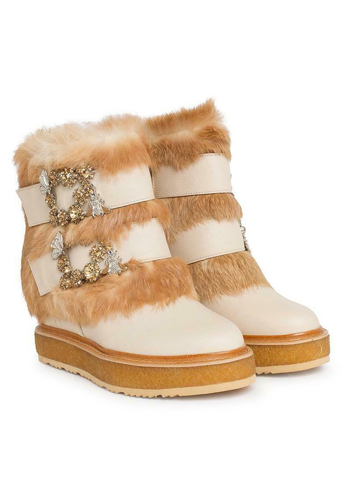 Alma en Pena ARACELI - Botas para la nieve - beige - Zalando.es