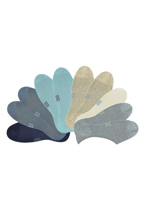 H.I.S 10 PACK - Sneaker-Socken -  jeans  ecru  beige  hellblau marine  dunkelblau