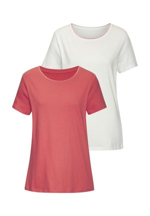 2 PACK - Basic T-shirt - apricot creme