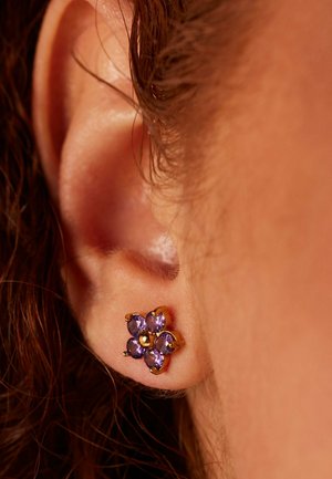 Lucardi Boucles d'oreilles - gold/purple
