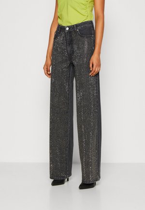 Gestuz ZORAHGZ  - Džinsi ar platām starām - dark grey washed