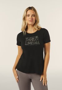 Freddy COMFORT FIT CON GRAFICA COMPOSTA DA STRASS - Camiseta estampada - nero