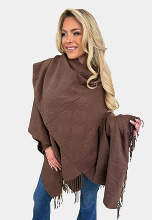 Guess, PONCHO 4G REVERSIBILE - Cape - brown