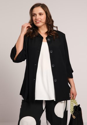 FLUIDE EN CRÊPE - Bluse - noir