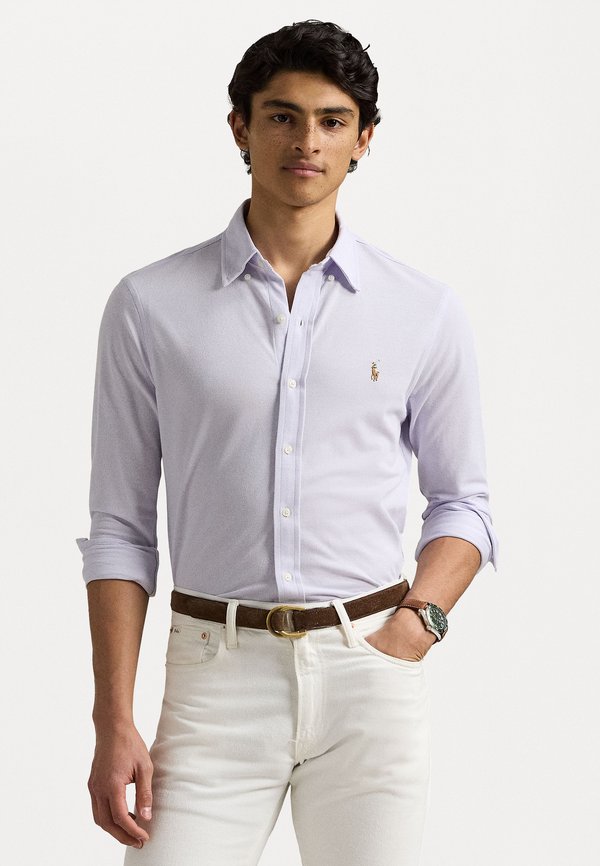 KNIT OXFORD SHIRT - Shirt - flower purple