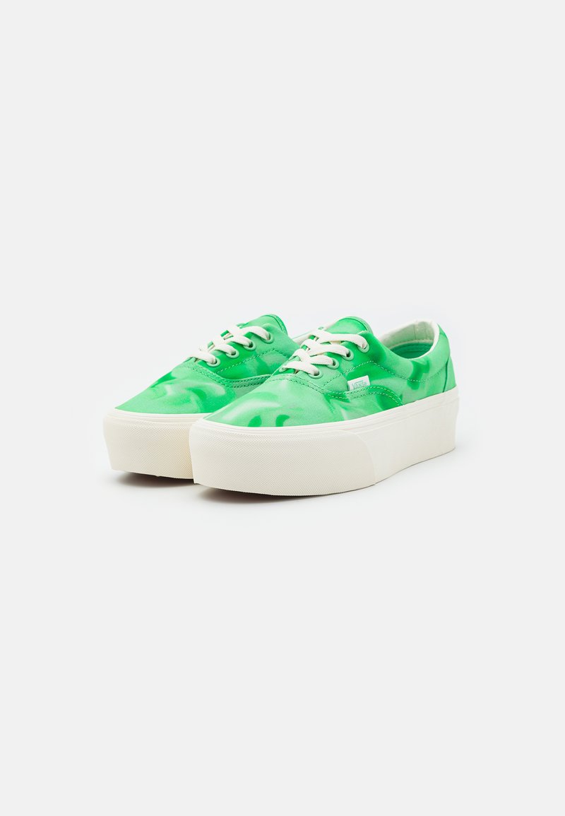 vans era tonal checkerboard skate shoe true white