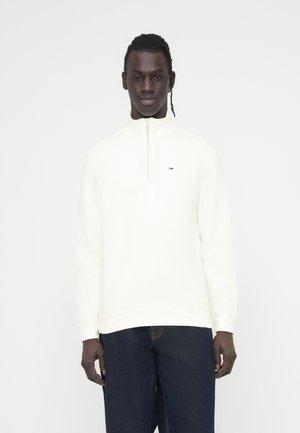 ZIP MOCK NECK - Športni pulover - ecru