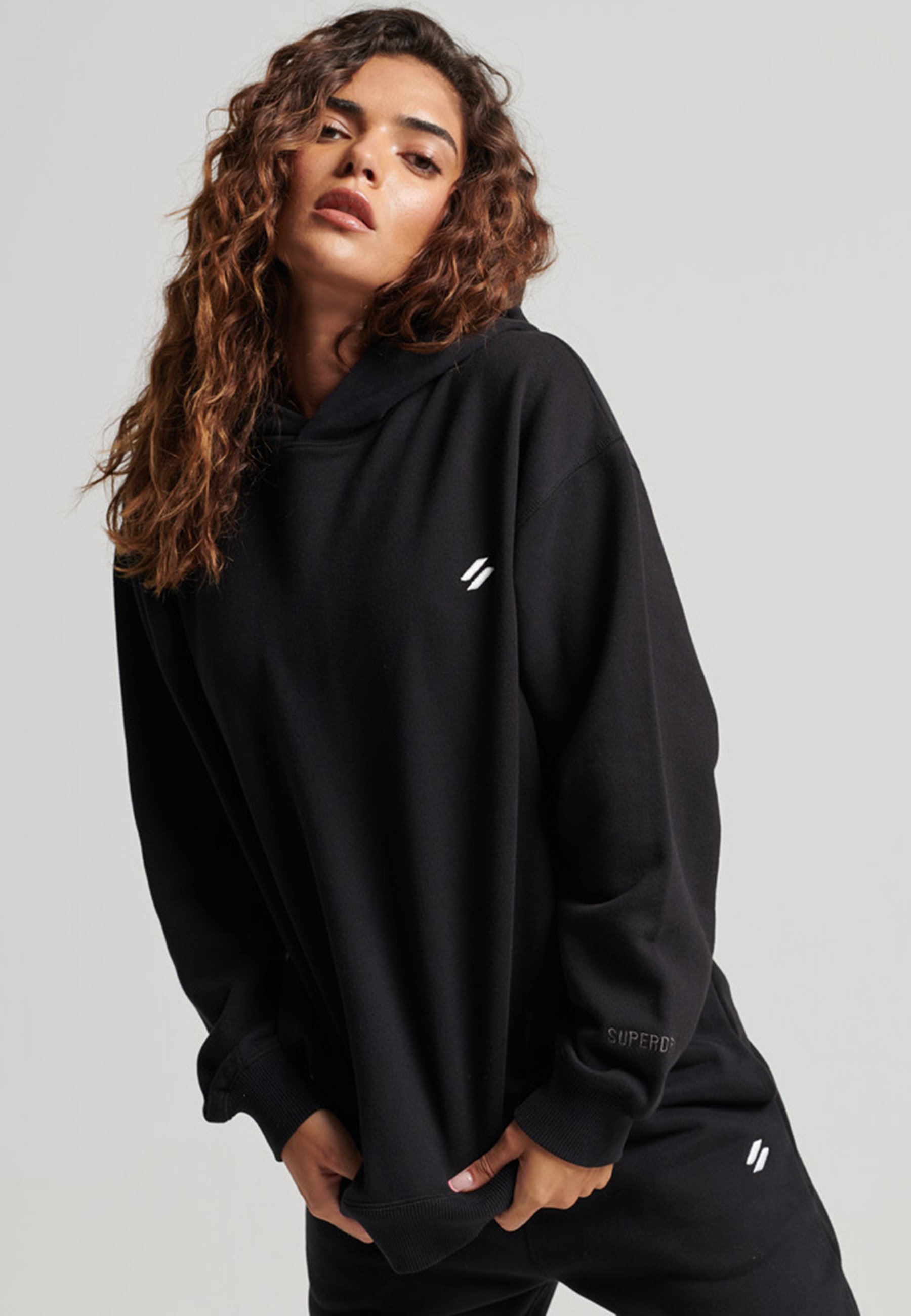 Superdry CORE OVERSIZED - Hoodie - black - Zalando.de