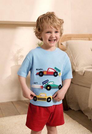 Next, REGULAR FIT - SHORT PYJAMAS 3 PACK . - Pyjama - blue green red ecru race car