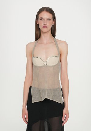 ROBIN HALTER  - Top - greige