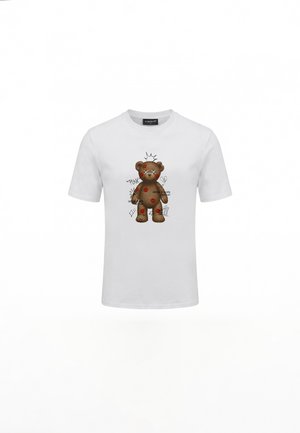 CLOSURE London, TEDDY KISSES TEE - Μπλουζάκι με στάμπα - white