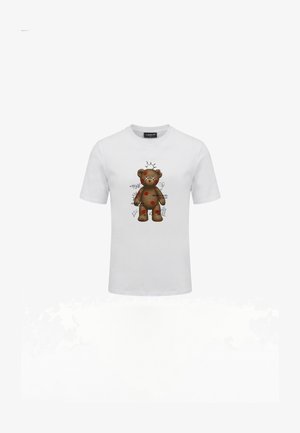 CLOSURE London, TEDDY KISSES TEE - Μπλουζάκι με στάμπα - white