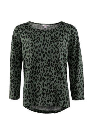 CARLY 3/4 - Langarmshirt - green leo aop