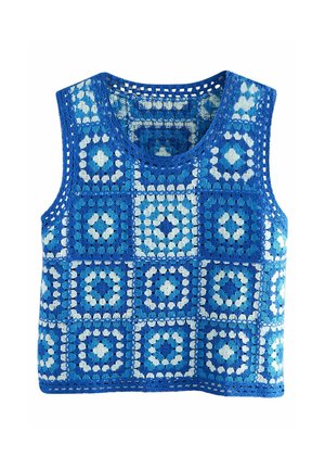 Next REGULAR FIT - SQUARE TANK  - Top - blue bright