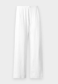 WIDE LEG BLEND PULL ON - Trousers - brilliant white