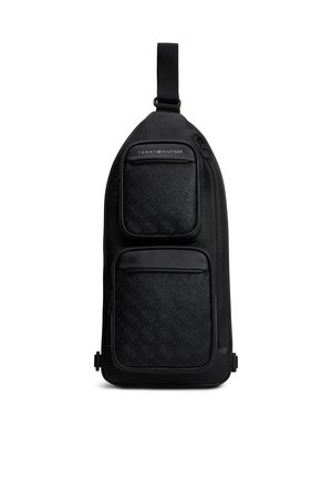 Tommy Hilfiger, MODERN MONOGRAM SLING - Чанта за носене през рамо - black