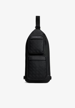 Tommy Hilfiger, MODERN MONOGRAM SLING - Чанта за носене през рамо - black
