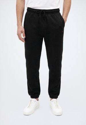 Abercrombie & Fitch, ICON FLEECE CINCH- CASUAL BLACK - Долнище на анцуг - black