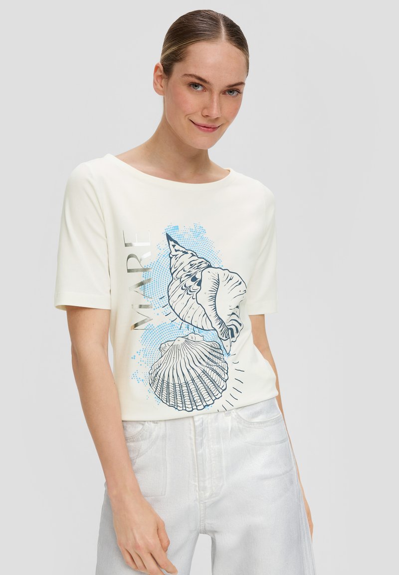 s.Oliver BLACK LABEL - T-shirt z nadrukiem