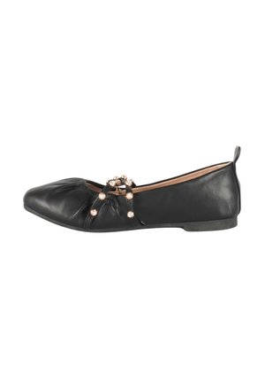Ballerine con cinturino - nero