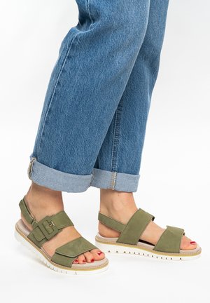 ara KENT - Riemensandalette - olive