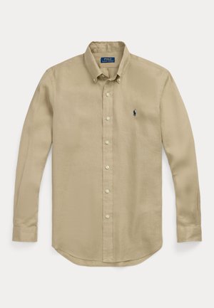 SLIM FIT LINEN SHIRT - Krekls - coastal beige