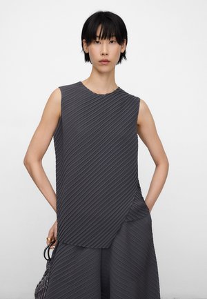 ASYMMETRICAL - Top - gunmetal grey