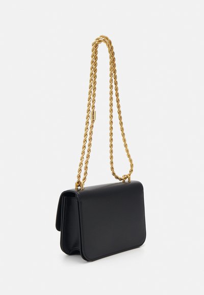 Tory Burch ELEANOR SMALL CONVERTIBLE SHOULDER BAG - Soma ar siksnu pāri ķermenim - black