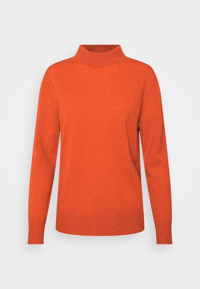 pure cashmere MOCKNECK - Pulóver - fall orange