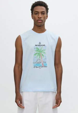INSIDE, CAMISETA SIN MANGAS TROPICAL - Top - azul