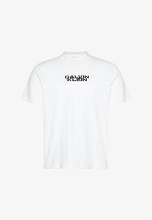 Calvin Klein Jeans, WASHED SPINE GRAPHIC TEE - Camiseta estampada - bright white