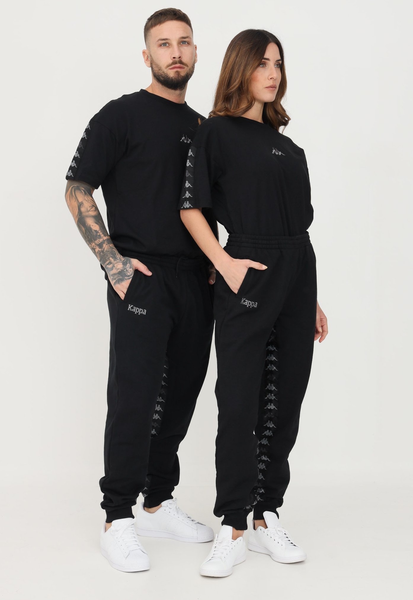 Kappa Pantaloni sportivi - black/nero - Zalando.it