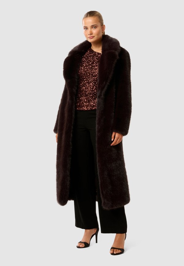 HUNTER MAXI COAT - Winter coat - dark chocolate4