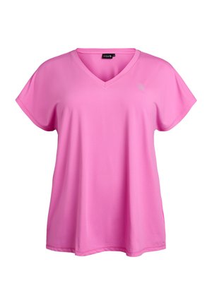 Active by Zizzi TRAININGS - Basic T-shirt - fiji flower