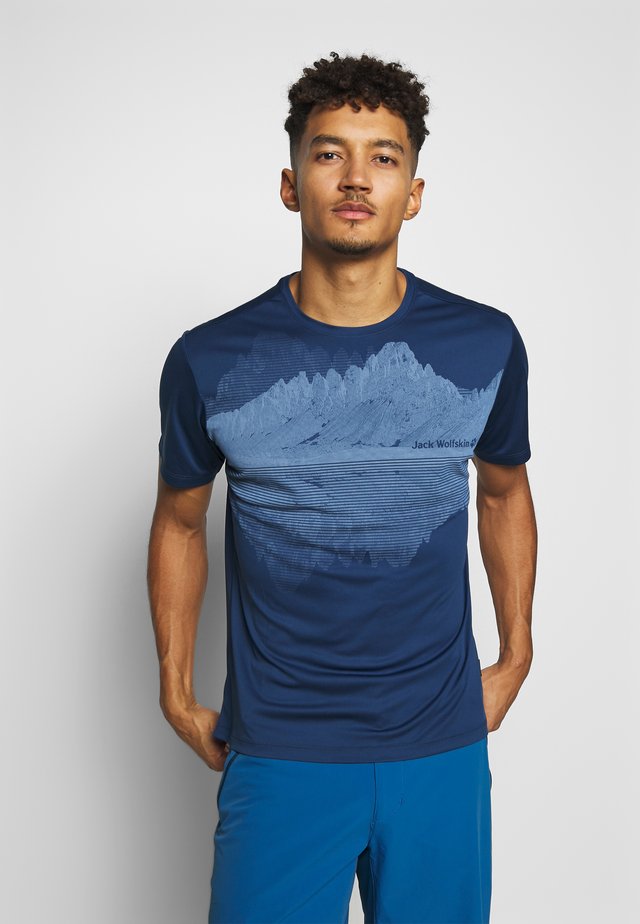 PEAK GRAPHIC - T-Shirt print - dark indigo