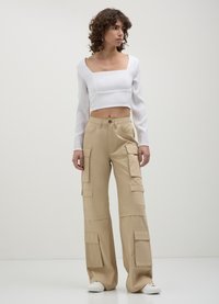Calliope MULTITASCHE  - Cargohose - beige
