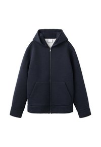 Felpa con zip - navy