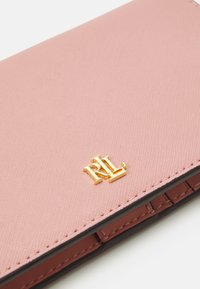 Lauren Ralph Lauren CROSSHATCH LEATHER SLIM WALLET - Piniginė - rose tan