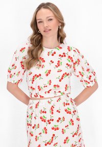 myMo Bluse - white multicolor
