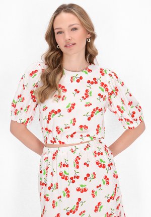 myMo Bluse - white multicolor