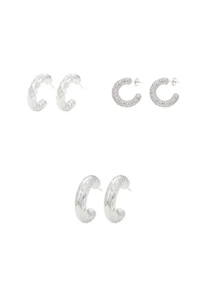 SET - Øreringe - silver-coloured