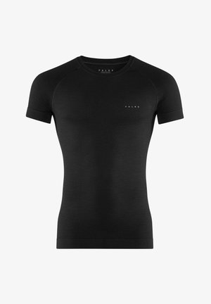 FALKE WOOL-TECH LIGHT ROUND NECK WARM AND COLD TEMPERATURES - Hemd - black