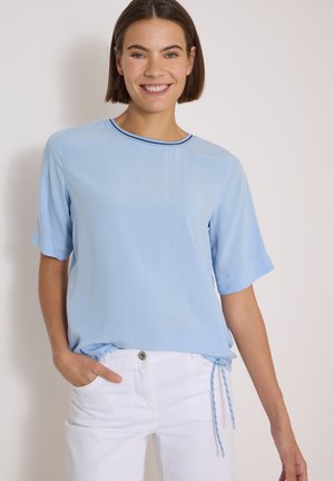 Cecil, SHORT-SLEEVED BLOUSE-STYLE TOP WITH ROUND NECK - Blouse - easy blue