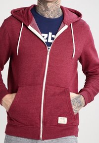 Blend Mikina na zip - bordeaux
