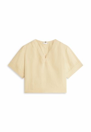 Tommy Hilfiger, RELAXED FIT SHORT SLEEVE - Blusa - harvest wheat