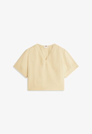 Tommy Hilfiger, RELAXED FIT SHORT SLEEVE - Blusa - harvest wheat