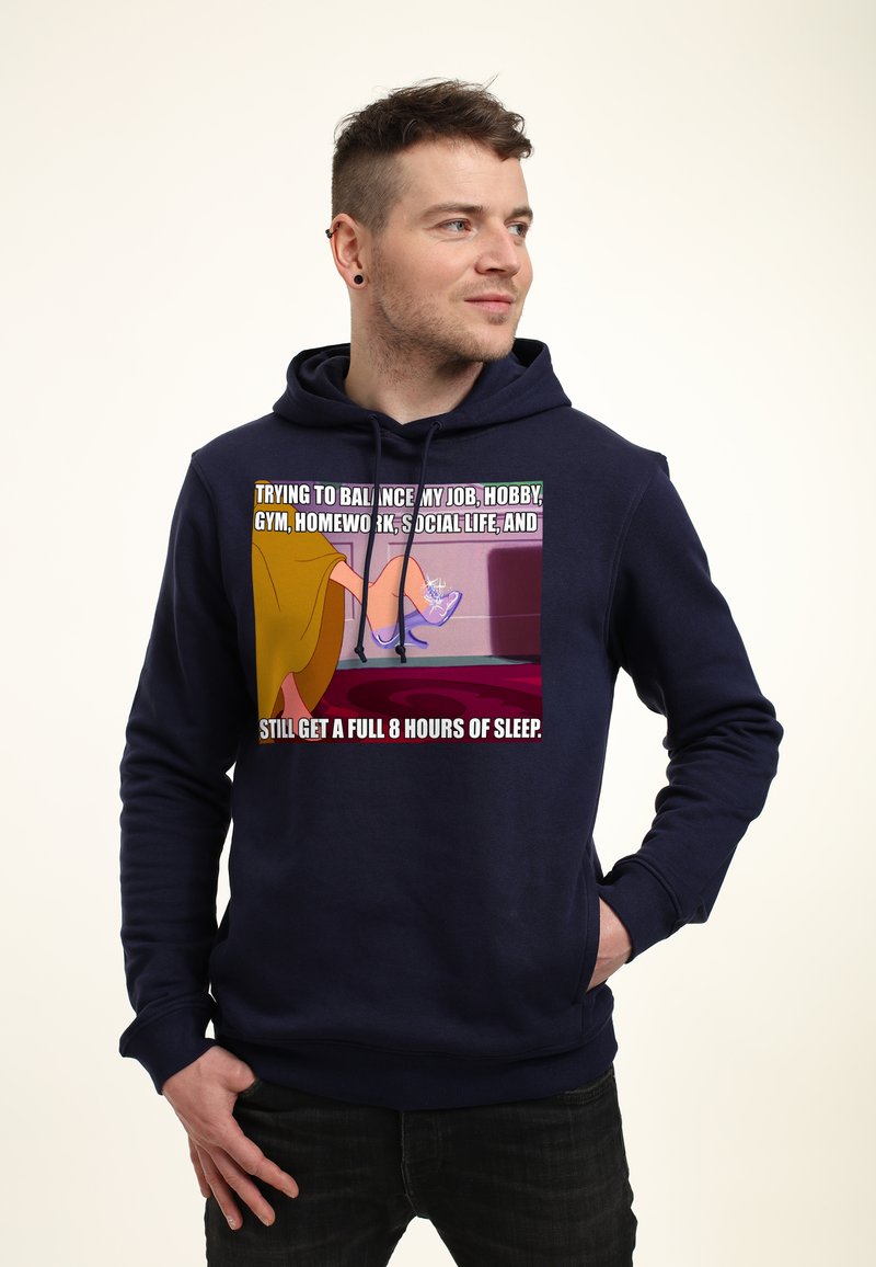 MoonWorks Ugly Christmas - Felpa con cappuccio da uomo