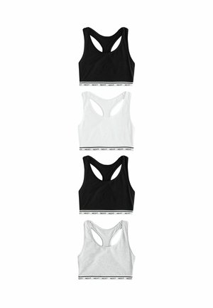 4 PACK   - Bustier - black black grey white