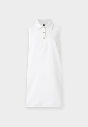 GAP, COLLAR DRESS - Denimkjoler - fresh white