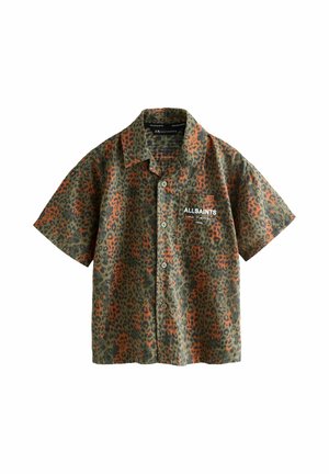 UNDERGROUND OPEN COLLAR PRINTED SHORT SLEEVE - Košeľa - leopard
